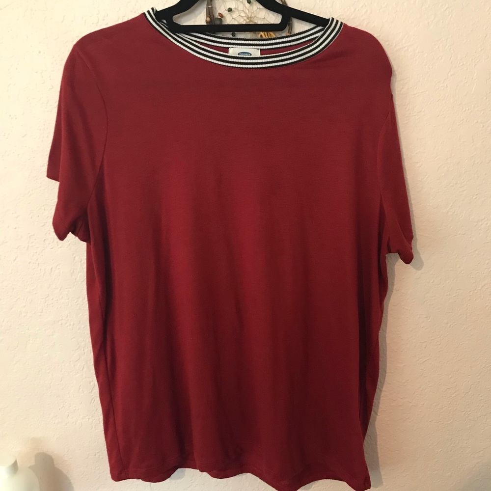 Redhigh neck tops
